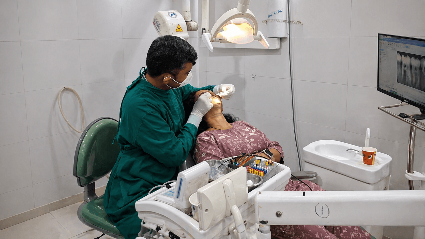 Dental department at Sanjivani Hospital.