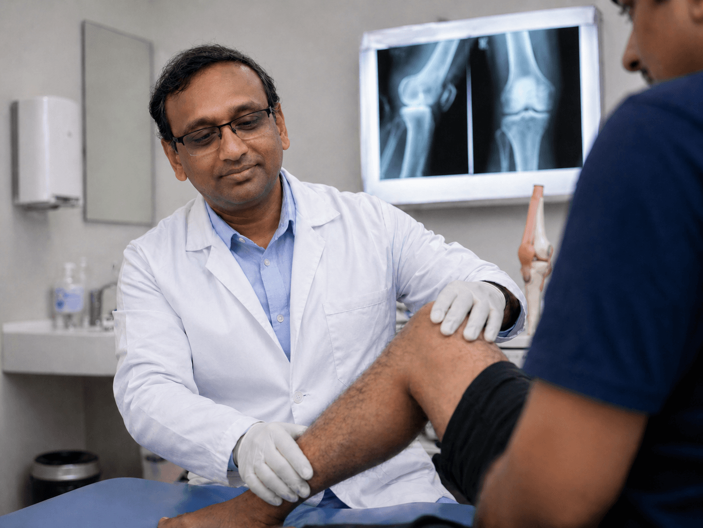 Orthopedic care at Sanjivani Hospital.